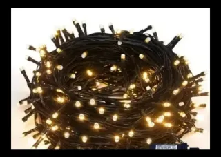 Luces Navidad 50m Negras