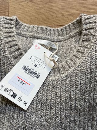 Jersey Zara Hombre Talla L Beige