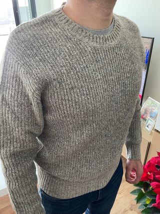 Jersey Zara Hombre Talla L Beige