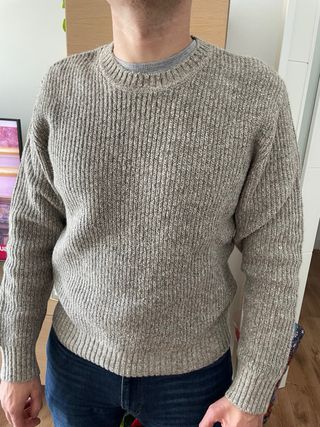 Jersey Zara Hombre Talla L Beige