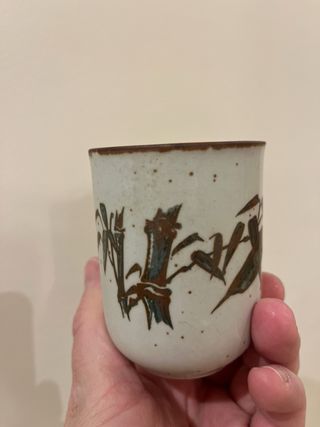 Tetera y 9 tazas japonesas