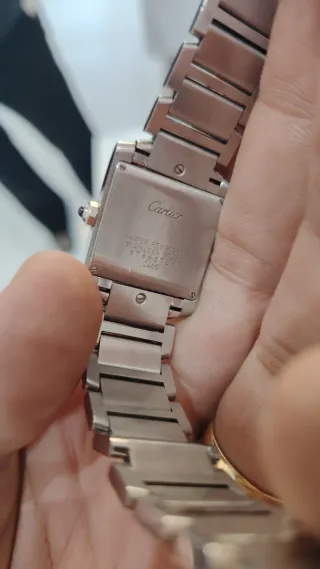 Reloj Cartier Plata y Blanco