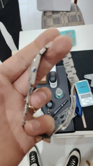 Reloj Cartier Plata y Blanco