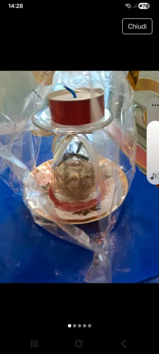 Set natalizio vetro e plastica