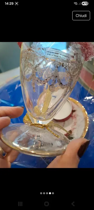 Set natalizio vetro e plastica