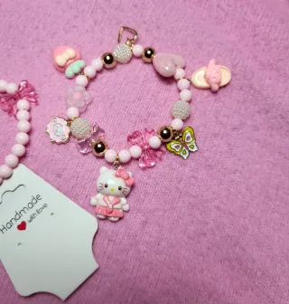 2 bracciali Hello Kitty perline