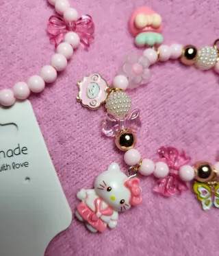 2 bracciali Hello Kitty perline