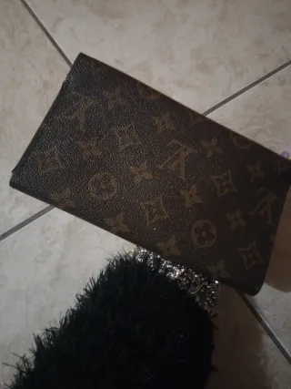 Portafoglio Louis Vuitton vintage marrone