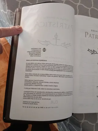 Biblia de estudio Patrística.