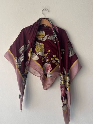 Pañuelo Seda 90x90 Exquisito Floral