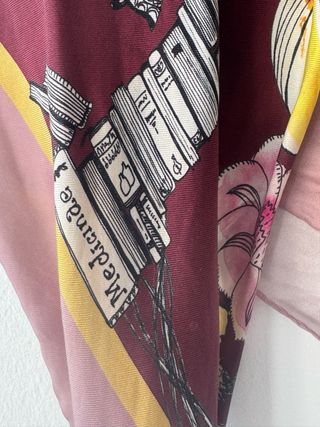 Pañuelo Seda 90x90 Exquisito Floral