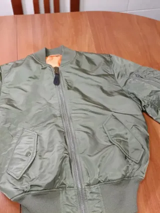 Chaqueta Alpha Industries Talla XS Verde Naranja