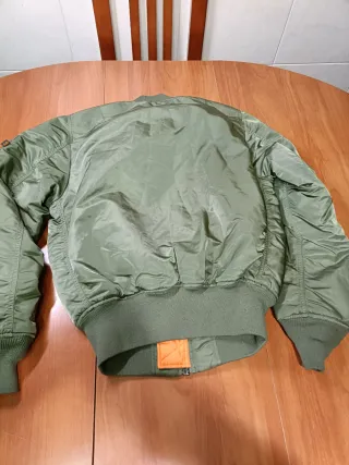 Chaqueta Alpha Industries Talla XS Verde Naranja