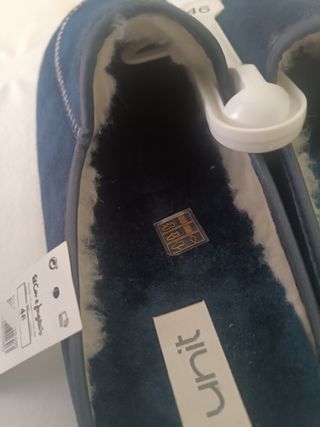Zapatillas de estar por casa azul T.46