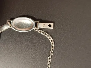 Pulsera Plata y Nácar Ovalada