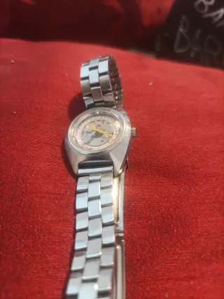 Reloj Automático Mujer Oro y Plata