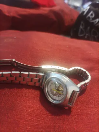 Reloj Automático Mujer Oro y Plata