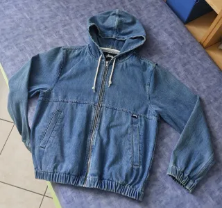 stüssy hooded denim jacket