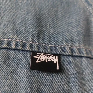 stüssy hooded denim jacket