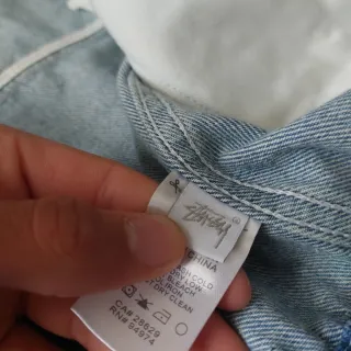 stüssy hooded denim jacket