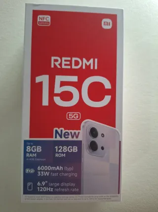 Xiaomi Redmi 15C Negro + Funda y protector pantall