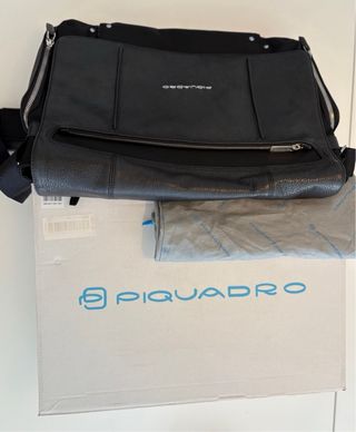 Maletín Piquadro Cuero Negro