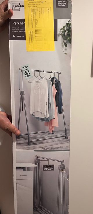 Perchero Ruedas LIVARN HOME Metal