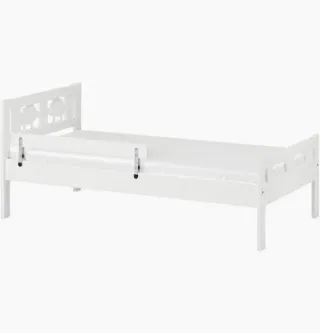 Cama extensible infantil IKEA blanca