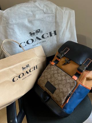 Zaino Coach in pelle uomo