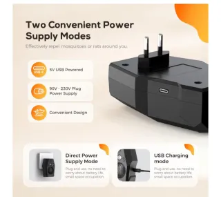 Repellente Ultrasuoni QueenMew 4 IN 1