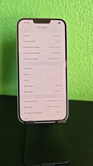 iPhone 14 Plus 256GB Bianco