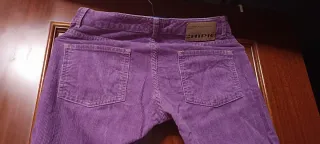 Pantalón de pana morado niña talla 16