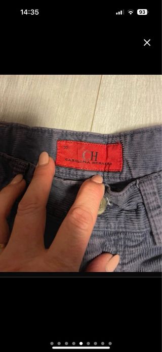 Pantalón de pana Carolina Herrera