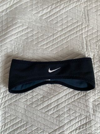 Fascia scaldacollo e per capelli Nike in pile nera