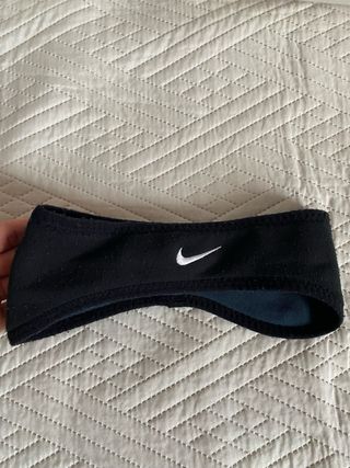 Fascia scaldacollo e per capelli Nike in pile nera