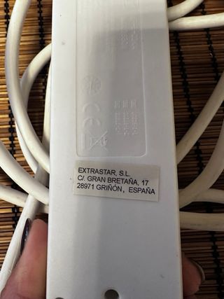 Regleta 3 enchufes con interruptor