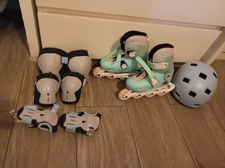 Patines en línea y protecciones