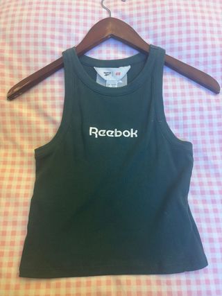 Camiseta sin mangas Reebok verde