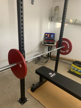 Material powerlifting calibrado.