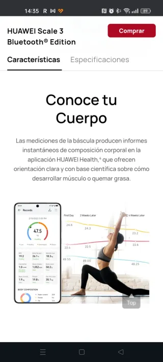 Báscula Huawei Scale 3 Nueva