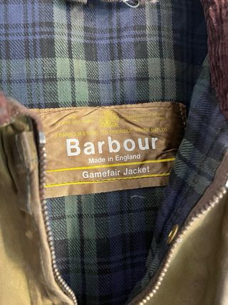 Barbour Gamefair Wax Jacket Verde Oliva