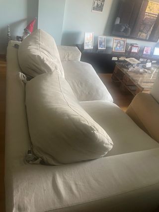 Sofá de 2 plazas beige Medidas 2,10 x 96