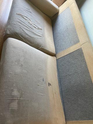 2 Sofas de 2 plazas beige