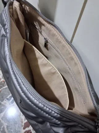 Borsetta trapuntata argento