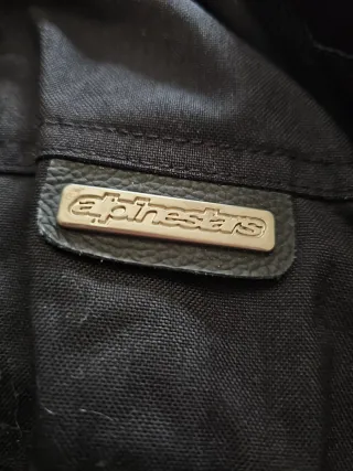 Chaqueta de moto negra