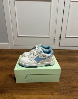 Zapatillas Off-White blancas y azules T38