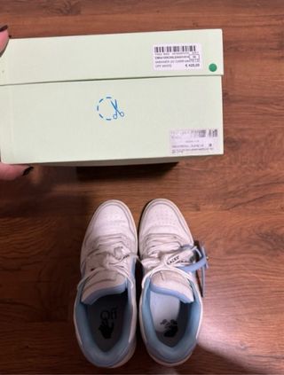 Zapatillas Off-White blancas y azules T38