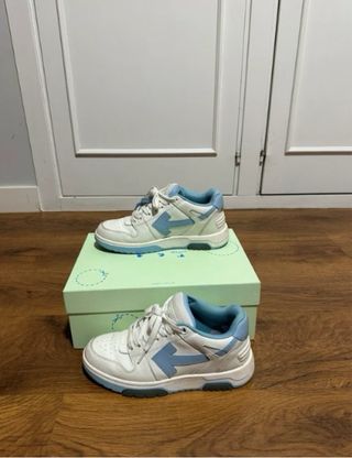 Zapatillas Off-White blancas y azules T38