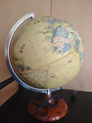 Lámpara Globo Terráqueo Mapa Mundo