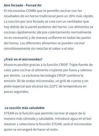 Horno Microondas Whirlpool GT290